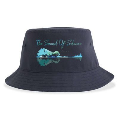 Guitar Artwork The Sound Of Silence Nature Guitar Mixed Sustainable Bucket Hat