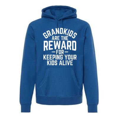 Grandkids Are The Reward For Keeping Your Kids Alive Premium Hoodie