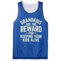 Grandkids Are The Reward For Keeping Your Kids Alive Mesh Reversible Basketball Jersey Tank