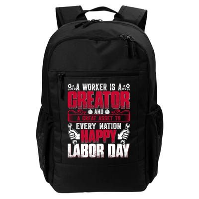 Great Asset To Every Nation Happy Labor Day Gift Backpack