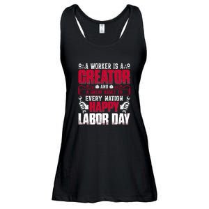 Great Asset To Every Nation Happy Labor Day Gift Ladies Essential Flowy Tank