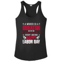 Great Asset To Every Nation Happy Labor Day Gift Ladies PosiCharge Competitor Racerback Tank