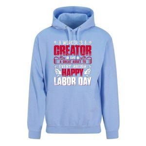 Great Asset To Every Nation Happy Labor Day Gift Unisex Surf Hoodie