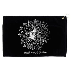 Growth Amongst The Chaos Floral Chronic Illness Grommeted Golf Towel