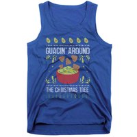 Guacin Around The Christmas Tree Avocado Ugly Christmas Gift Tank Top