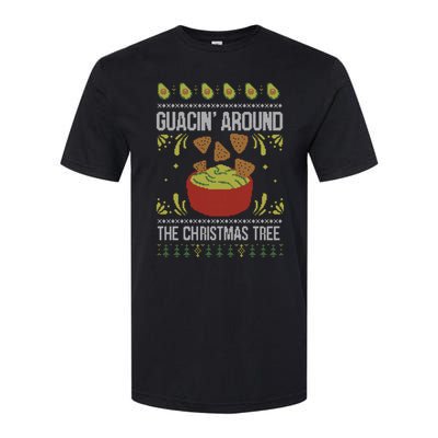 Guacin Around The Christmas Tree Avocado Ugly Christmas Gift Softstyle CVC T-Shirt