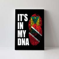 Grenadian And Trinidadian Mix DNA Flag Heritage Canvas