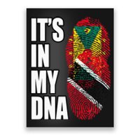 Grenadian And Trinidadian Mix DNA Flag Heritage Poster