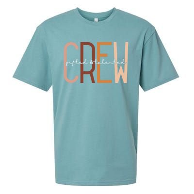 Gifted And Talented Crew Teaching School Appreciation Gift Sueded Cloud Jersey T-Shirt