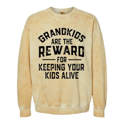 Grand Are The Reward For Keeping Your Alive Colorblast Crewneck Sweatshirt