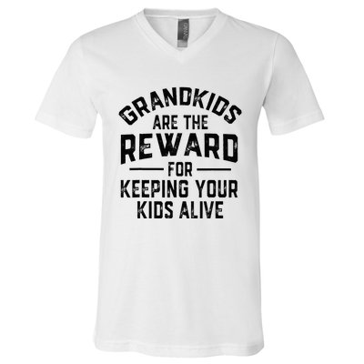 Grand Are The Reward For Keeping Your Alive V-Neck T-Shirt