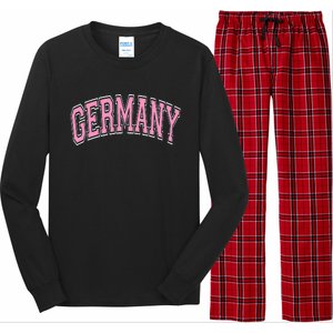 Germany Arched Text Long Sleeve Pajama Set