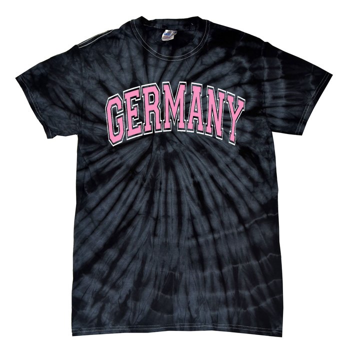 Germany Arched Text Tie-Dye T-Shirt