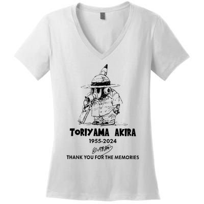 Goodbye Akira Toriyama Rip Akira Toriyama 1955 Women's V-Neck T-Shirt