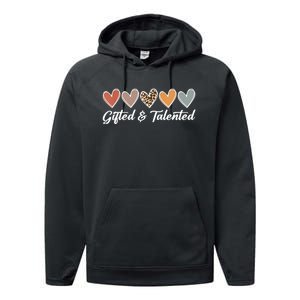 Gifted And Talented Teaching School Appreciation Gifts Performance Fleece Hoodie