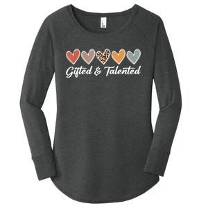 Gifted And Talented Teaching School Appreciation Gifts Women's Perfect Tri Tunic Long Sleeve Shirt