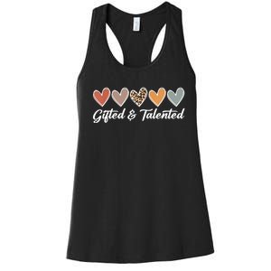 Gifted And Talented Teaching School Appreciation Gifts Women's Racerback Tank