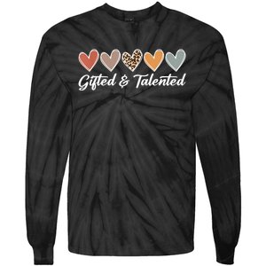 Gifted And Talented Teaching School Appreciation Gifts Tie-Dye Long Sleeve Shirt