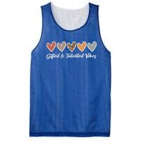 Gifted And Talented Vibes Teaching School Appreciation Gift Mesh Reversible Basketball Jersey Tank