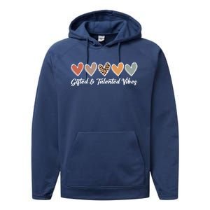 Gifted And Talented Vibes Teaching School Appreciation Gift Performance Fleece Hoodie