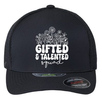 Gifted And Talented Squad Teaching School Appreciation Funny Gift Flexfit Unipanel Trucker Cap