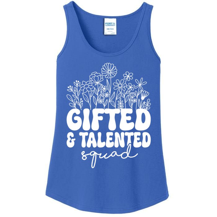 Gifted And Talented Squad Teaching School Appreciation Funny Gift Ladies Essential Tank