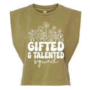 Gifted And Talented Squad Teaching School Appreciation Funny Gift Garment-Dyed Women's Muscle Tee