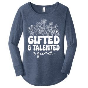 Gifted And Talented Squad Teaching School Appreciation Funny Gift Women's Perfect Tri Tunic Long Sleeve Shirt