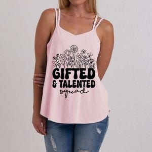 Gifted And Talented Squad Teaching School Appreciation Funny Gift Women's Strappy Tank