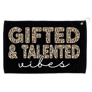 Gifted And Talented Vibes Teaching School Appreciation Great Gift Grommeted Golf Towel