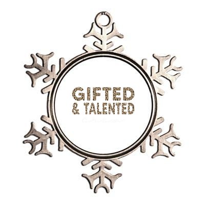 Gifted And Talented Crew Teaching School Appreciation Gift Metallic Star Ornament