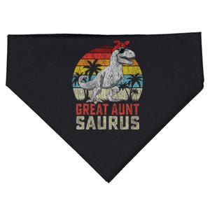 Great Auntsaurus T Rex Dinosaur Great Aunt Saurus Family USA-Made Doggie Bandana