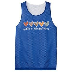 Gifted And Talented Vibes Teaching School Appreciation Gift Mesh Reversible Basketball Jersey Tank