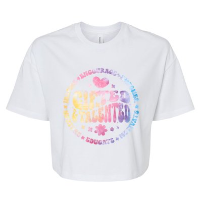 Gifted And Talented Teacher Appreciation Week Back To School Gift Bella+Canvas Jersey Crop Tee