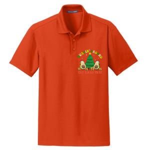 Guacin' Around The Xmas Tree Christmas Santa Avocado Vegan  Dry Zone Grid Polo