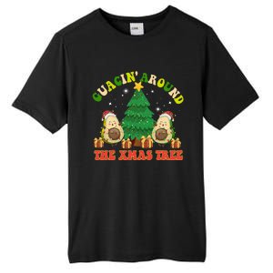 Guacin' Around The Xmas Tree Christmas Santa Avocado Vegan  Tall Fusion ChromaSoft Performance T-Shirt