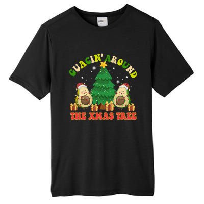 Guacin' Around The Xmas Tree Christmas Santa Avocado Vegan  Tall Fusion ChromaSoft Performance T-Shirt