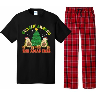 Guacin' Around The Xmas Tree Christmas Santa Avocado Vegan  Pajama Set