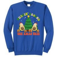 Guacin' Around The Xmas Tree Christmas Santa Avocado Vegan  Sweatshirt