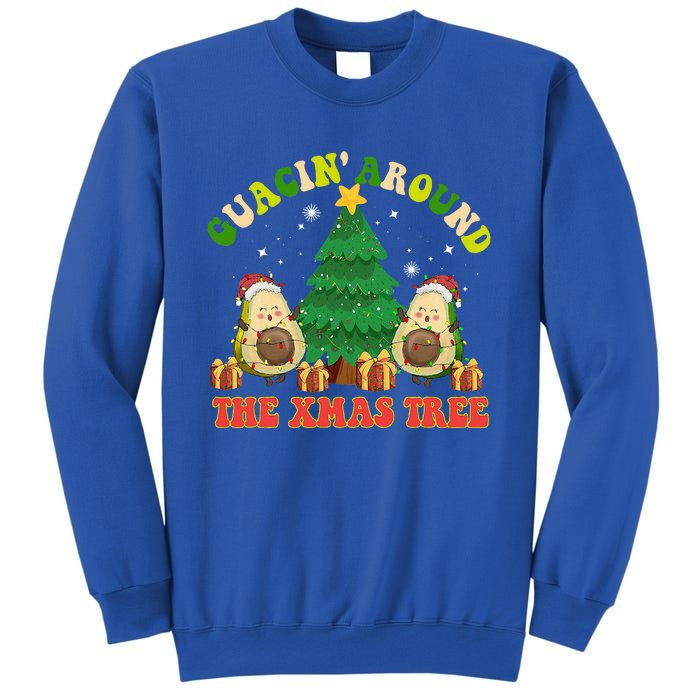 Guacin' Around The Xmas Tree Christmas Santa Avocado Vegan  Sweatshirt