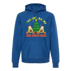 Guacin' Around The Xmas Tree Christmas Santa Avocado Vegan  Premium Hoodie