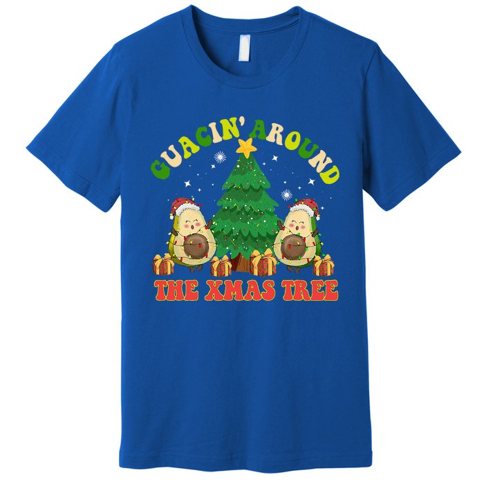 Guacin' Around The Xmas Tree Christmas Santa Avocado Vegan  Premium T-Shirt