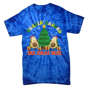 Guacin' Around The Xmas Tree Christmas Santa Avocado Vegan  Tie-Dye T-Shirt