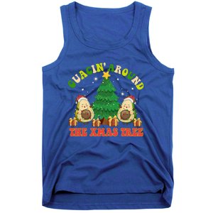 Guacin' Around The Xmas Tree Christmas Santa Avocado Vegan  Tank Top