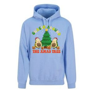 Guacin' Around The Xmas Tree Christmas Santa Avocado Vegan  Unisex Surf Hoodie