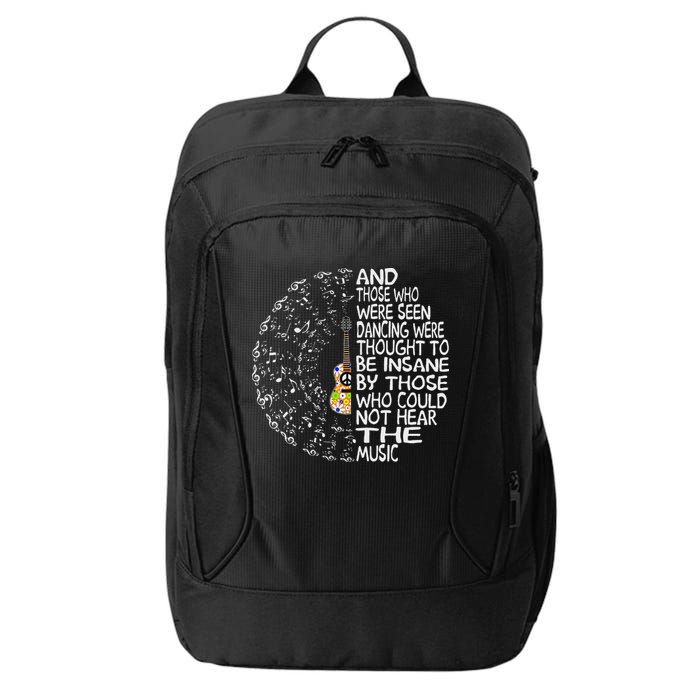Guitar And Those Who Were Seen Dancing Peace City Backpack