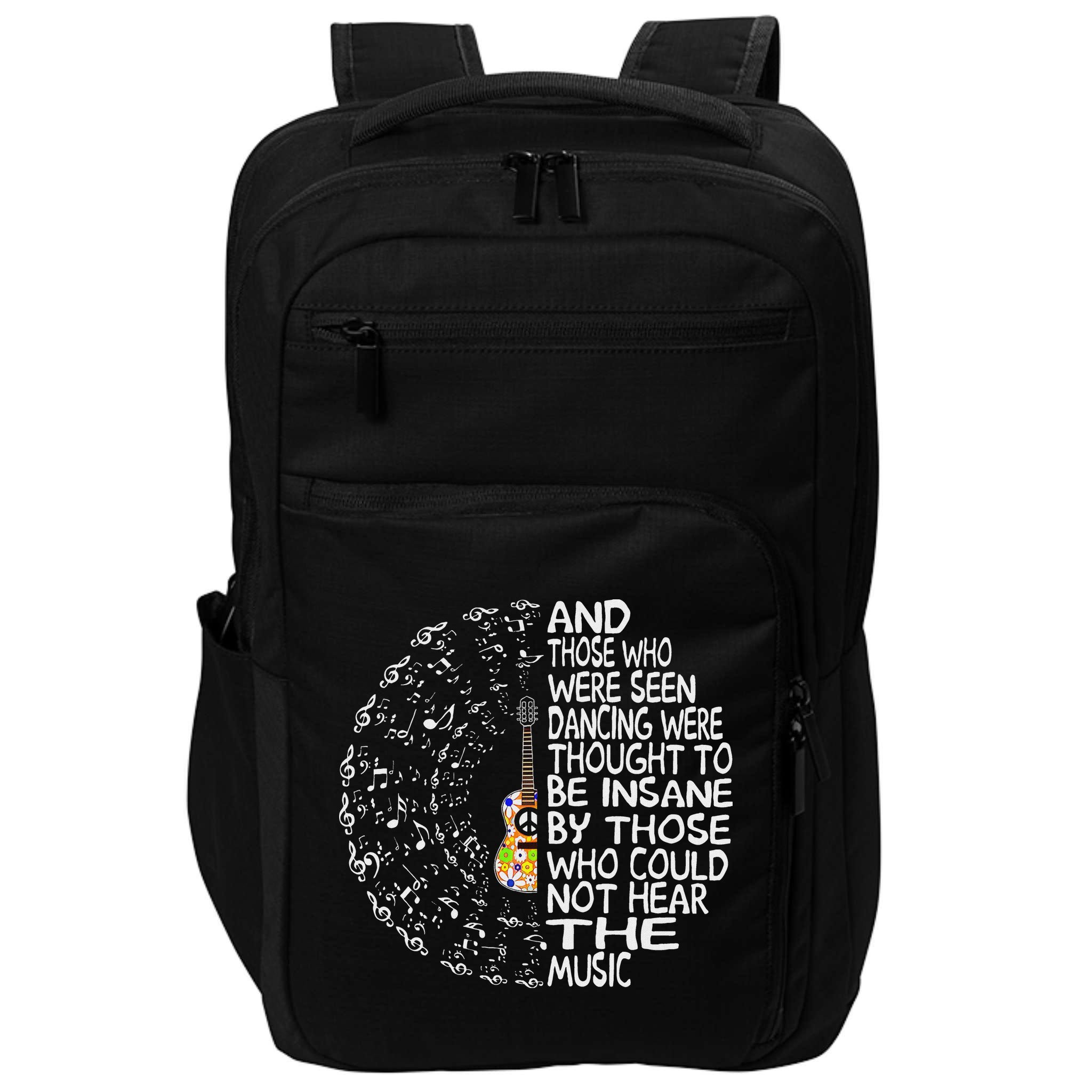 Guitar And Those Who Were Seen Dancing Peace Impact Tech Backpack