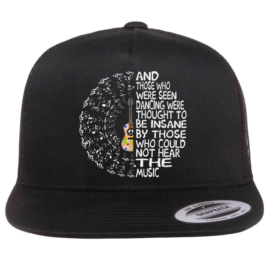 Guitar And Those Who Were Seen Dancing Peace Flat Bill Trucker Hat