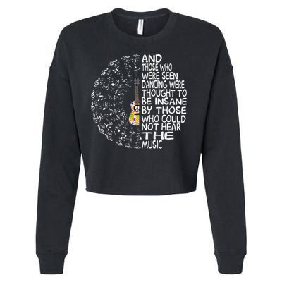 Guitar And Those Who Were Seen Dancing Peace Cropped Pullover Crew
