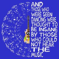 Guitar And Those Who Were Seen Dancing Peace Button